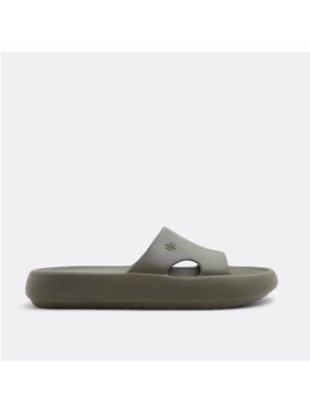 Tory Burch Shower Slides Leccio Olive Green Water Pool Sandals Shoes Size 7